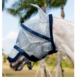 Máscara anti-moscas Horseware Rambo Plus Azul azur / marino / azul eléctrico