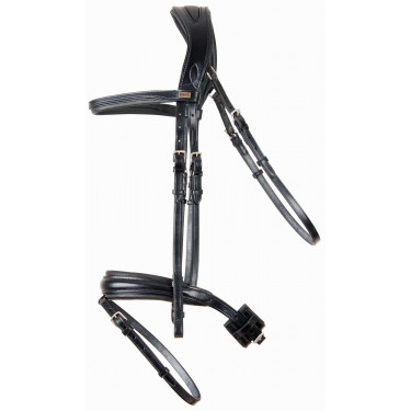 Cabezada testera anatomica Matisse T de T Negro / negro Cabezada testera anatomica Matisse T de T Negro / negro