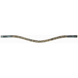 Frontalera Mosaik T de T Negro / negro / oro