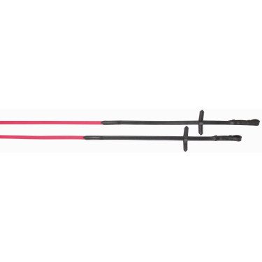 Riendas Biotack® lisas + cuero T de T Fucsia Rosa Riendas Biotack® lisas + cuero T de T Fucsia Rosa