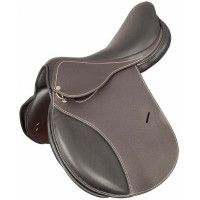 Silla obstaculo cuero Caylus T de T Chocolate Marrón
