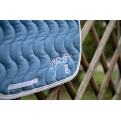 Mantilla Pénélope Classique Laguna / blanco Azul