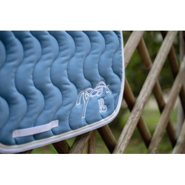 Mantilla Pénélope Classique Laguna / blanco Azul