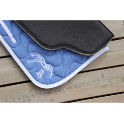 Mantilla Pénélope Classique Laguna / blanco Azul