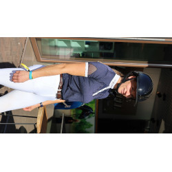 Galón desmontable para casco Lami-Cell Glossy Negro