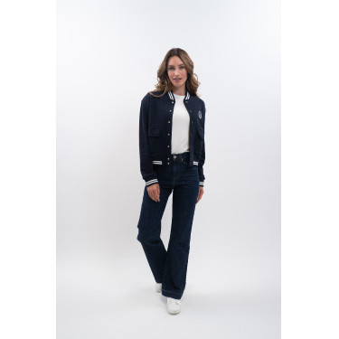 Bomber Suéter Harcour Agathe Marino Azul marino