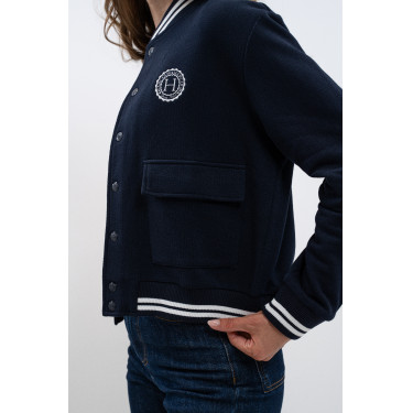 Bomber Suéter Harcour Agathe Marino Azul marino