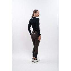 Pantalón polar de equitación Harcour Jaipur Cacao Marrón