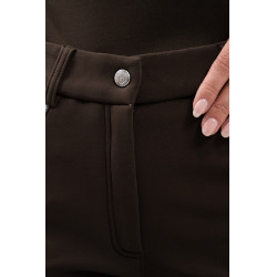 Pantalón polar de equitación Harcour Jaipur Cacao Marrón