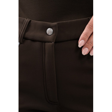Pantalón polar de equitación Harcour Jaipur Cacao Marrón