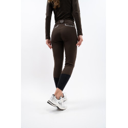 Pantalón polar de equitación Harcour Jaipur Cacao Marrón