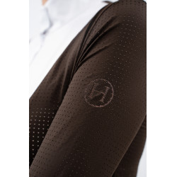 Polo de competición Harcour Stella mujer Cacao Marr&amp;amp;amp;oacute;n