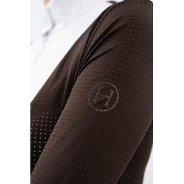 Polo de competición Harcour Stella mujer Cacao Marr&amp;amp;amp;oacute;n