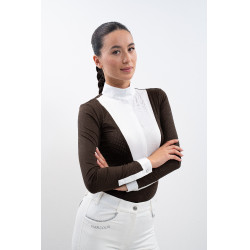 Polo de competición Harcour Stella mujer Cacao Marr&amp;amp;amp;oacute;n