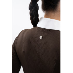 Polo de competición Harcour Stella mujer Cacao Marr&amp;amp;amp;oacute;n