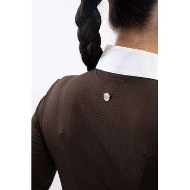 Polo de competición Harcour Stella mujer Cacao Marr&amp;amp;amp;oacute;n