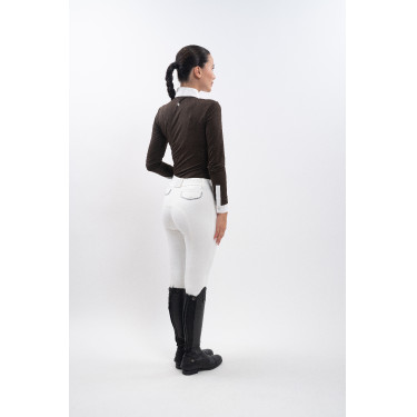 Polo de competición Harcour Stella mujer Cacao Marr&amp;amp;amp;oacute;n