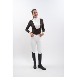 Polo de competición Harcour Stella mujer Cacao Marr&amp;amp;amp;oacute;n