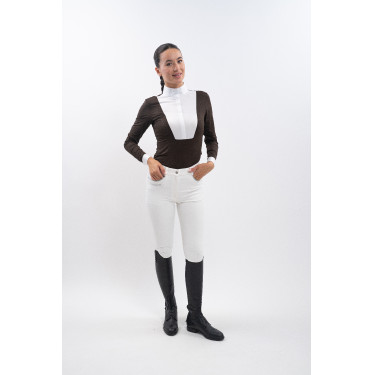Polo de competición Harcour Stella mujer Cacao Marr&amp;amp;amp;oacute;n