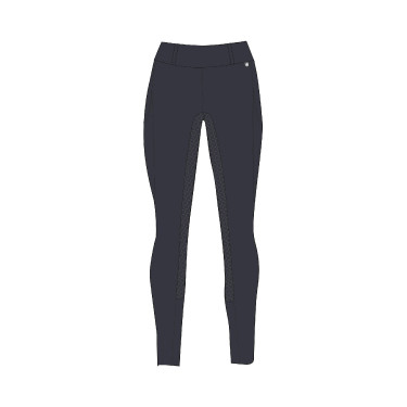 Leggings de invierno para mujer con grip integral Horze Dea Azul marino oscuro