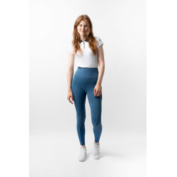 Legging térmico B Vertigo sin costuras con grip integral Leonora Titán Marino Azul marino