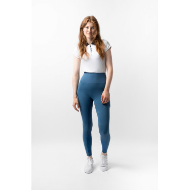 Legging térmico B Vertigo sin costuras con grip integral Leonora Titán Marino Azul marino