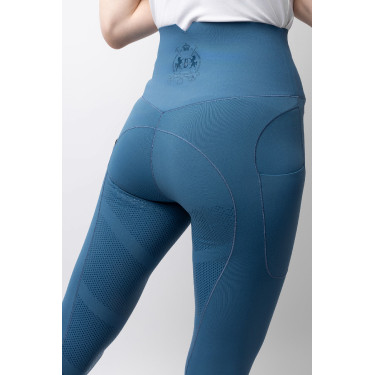 Legging térmico B Vertigo sin costuras con grip integral Leonora Titán Marino Azul marino