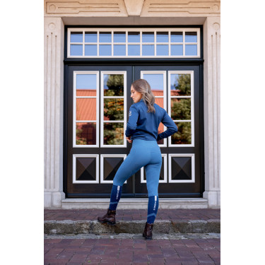 Legging térmico B Vertigo sin costuras con grip integral Leonora Titán Marino Azul marino