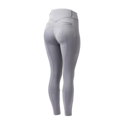 Pantalón térmico con asiento completo Mira para mujer Horze Morella negra Violeta