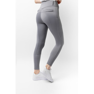 Pantalón térmico con asiento completo Mira para mujer Horze Morella negra Violeta