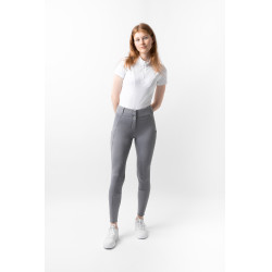 Pantalón térmico con asiento completo Mira para mujer Horze Morella negra Violeta