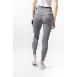 Pantalón térmico con asiento completo Mira para mujer Horze Morella negra Violeta