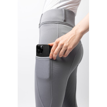 Pantalón térmico con asiento completo Mira para mujer Horze Morella negra Violeta
