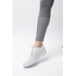 Pantalón térmico con asiento completo Mira para mujer Horze Morella negra Violeta