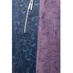 Camiseta de entrenamiento Pegasus infantil Horze Arándano Azul Camiseta de entrenamiento Pegasus infantil Horze Arándano Azul