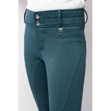 Pantalón de equitación térmico full grip Horze Rhea infantil con bolsillos traseros