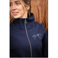 Chaqueta Pénélope Tweeny con strass Marino Azul marino