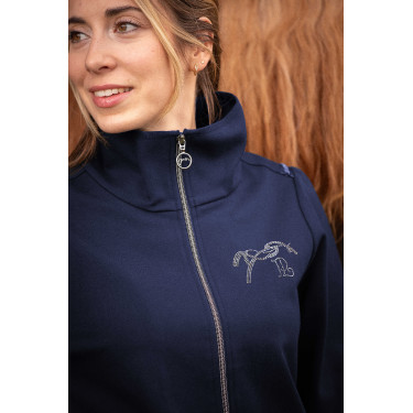 Chaqueta Pénélope Tweeny con strass Marino Azul marino