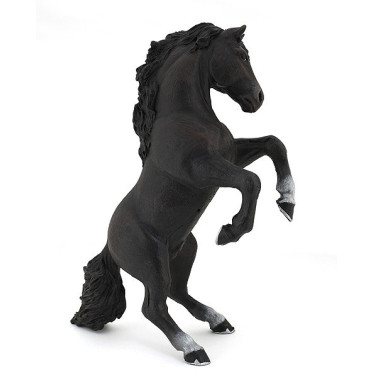 Caballo encabritado negro PAPO