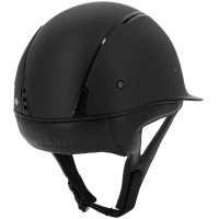 Casco con visera ancha inserto negro brillante EQUITHÈME - Soazy Negro / negro