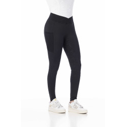 Pantalón Equithème Flora con culera de silicona Negro Pantalón Equithème Flora con culera de silicona Negro