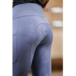 Pantalón Equithème Flora con culera de silicona Púrpura Violeta