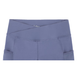 Pantalón Equithème Flora con culera de silicona Púrpura Violeta