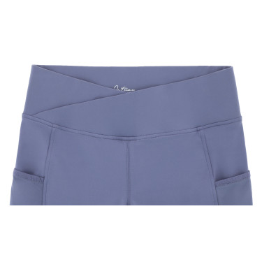 Pantalón Equithème Flora con culera de silicona Púrpura Violeta