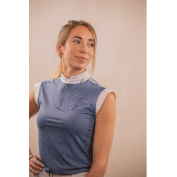 Polo de Malla sin mangas PENELOPE Seville Gris azulado