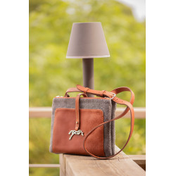 Bolso PENELOPE - Pablito - Tamaño grande Motivo de espiga / coñac Marrón