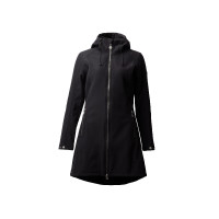 Chaqueta larga Softshell Anna Horze Negro