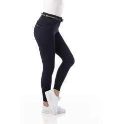 Pantalón Equithème Safir marine, contrastes noirs Azul Pantalón Equithème Safir marine, contrastes noirs Azul