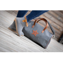 Botines Pénélope Gris / marrón