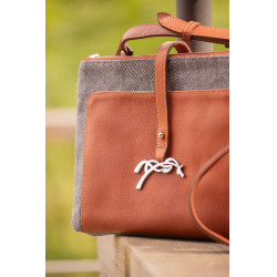 Bolso PENELOPE - Pablito - Tamaño grande Motivo de espiga / coñac Marrón